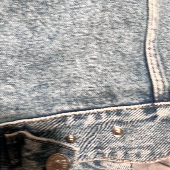Zara Denim Jacket with faux shearling lining - Picture 6 of 10